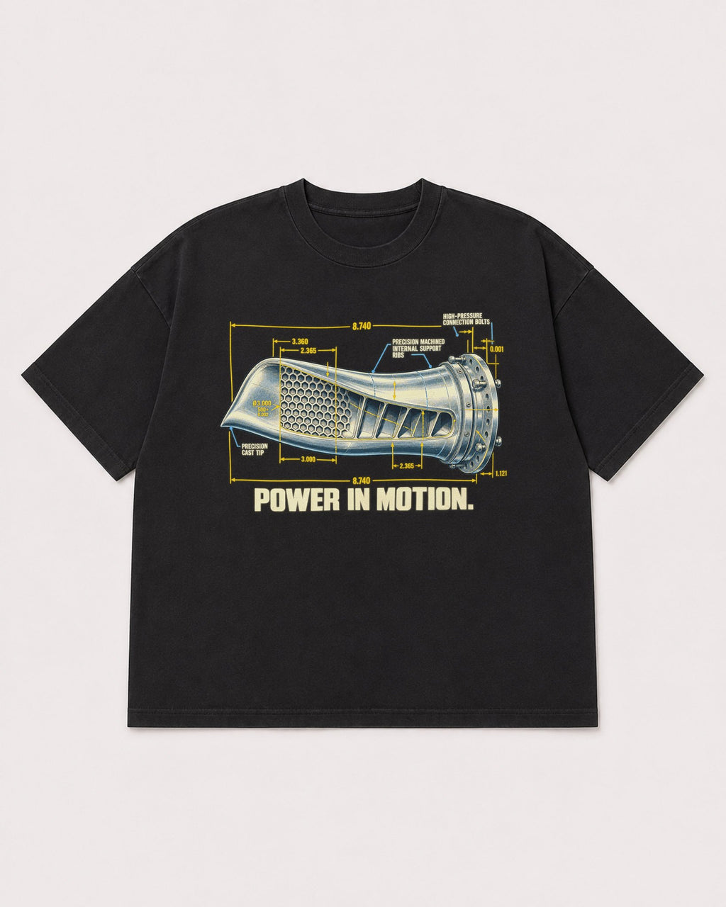 Mockup Boxy Heavyweight Tee Black product