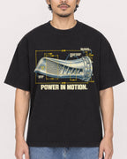 Mockup Boxy Heavyweight Tee Black male close-up 02