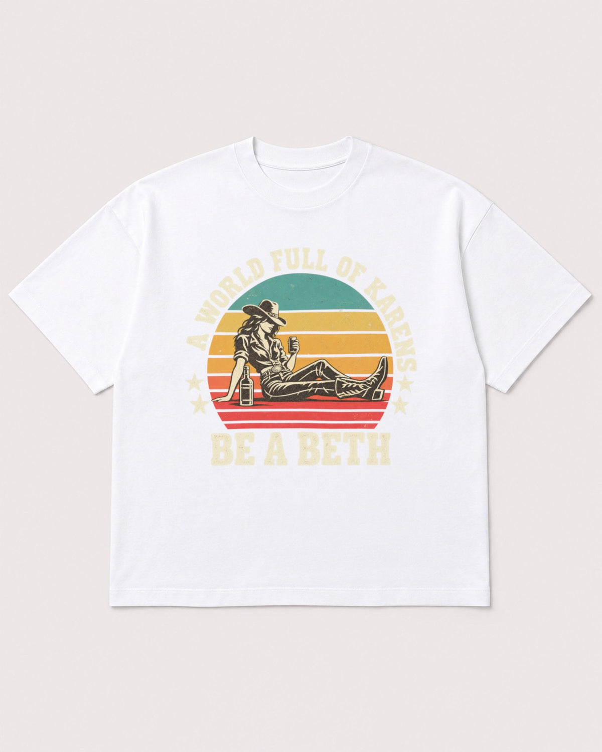 Mockup Boxy Heavyweight Tee White product