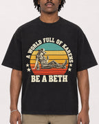 Mockup Boxy Heavyweight Tee Black male close-up 04