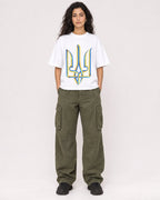 Mockup Boxy Heavyweight Tee White female full-body 07