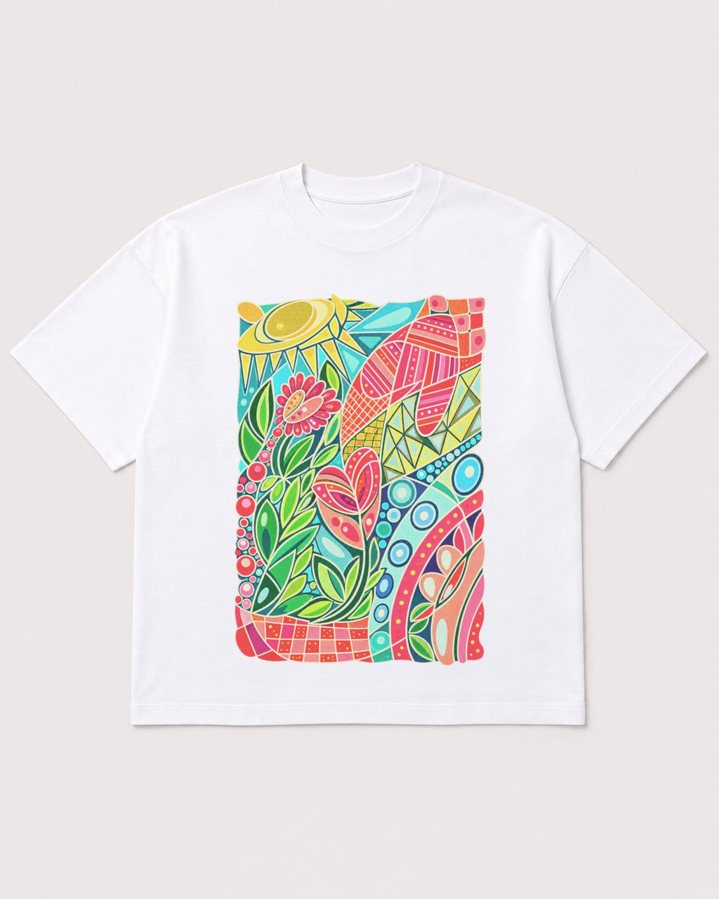 Mockup Boxy Heavyweight Tee White product