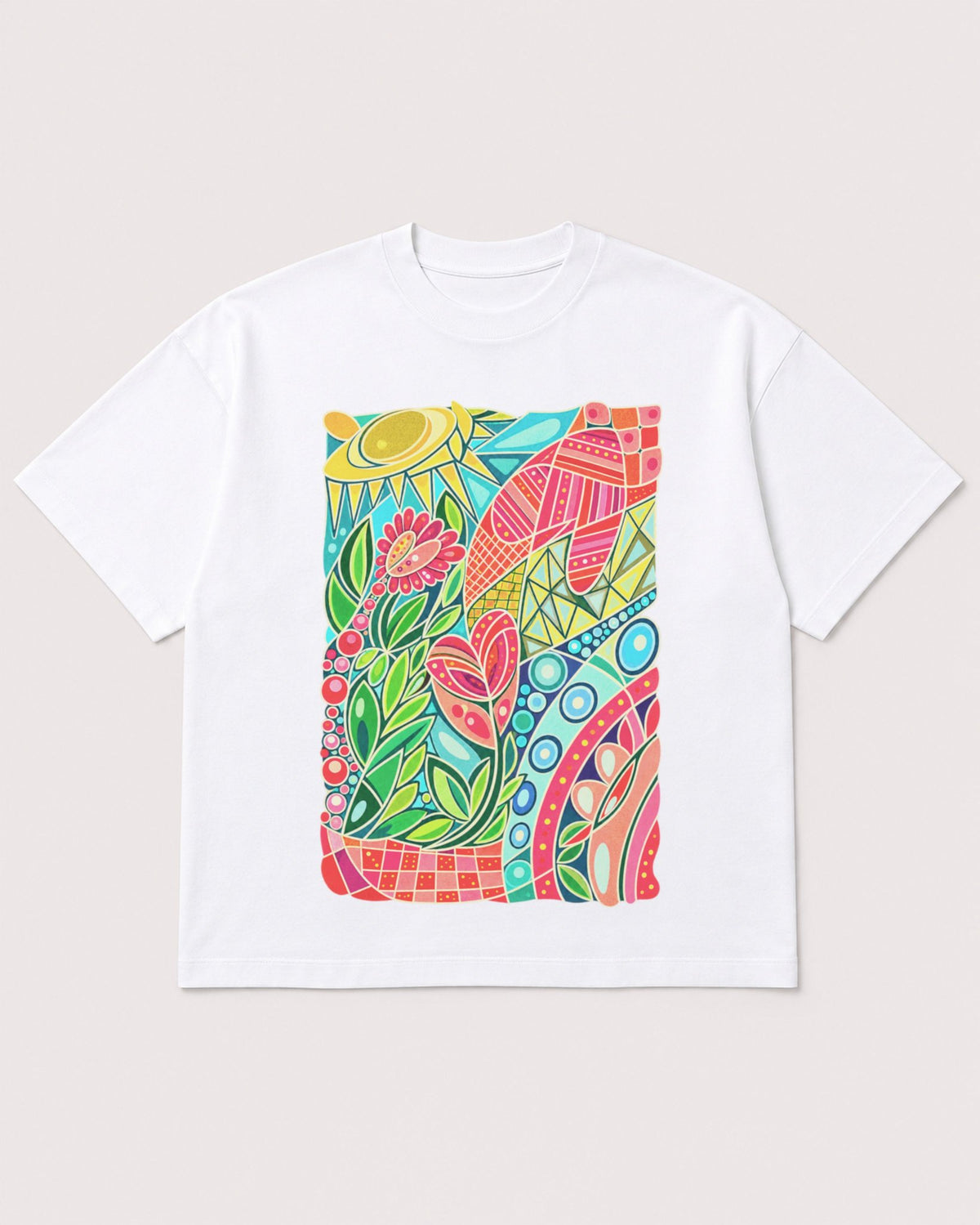 Mockup Boxy Heavyweight Tee White product