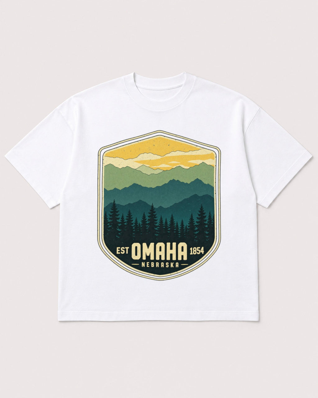 Mockup Boxy Heavyweight Tee White product