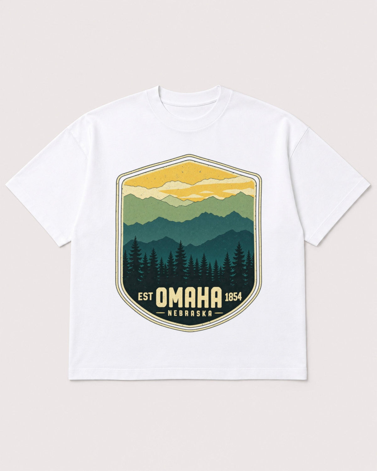 Mockup Boxy Heavyweight Tee White product