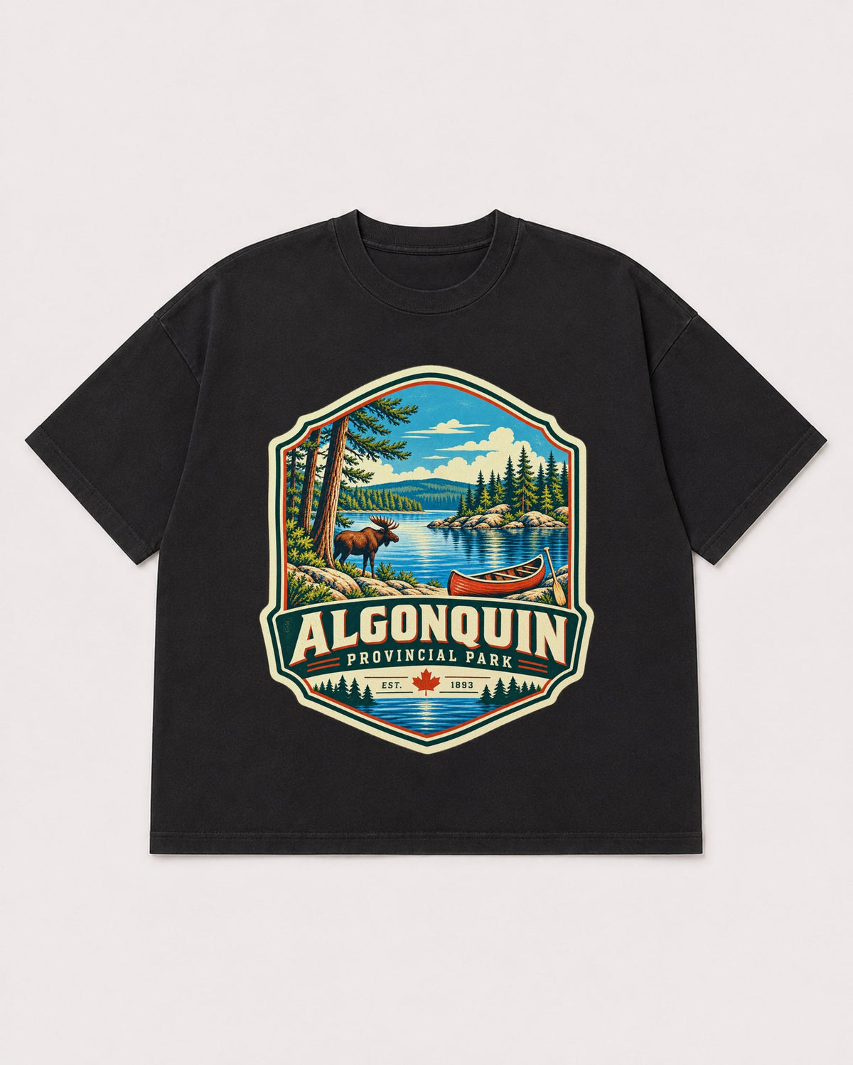 Mockup Boxy Heavyweight Tee Black product