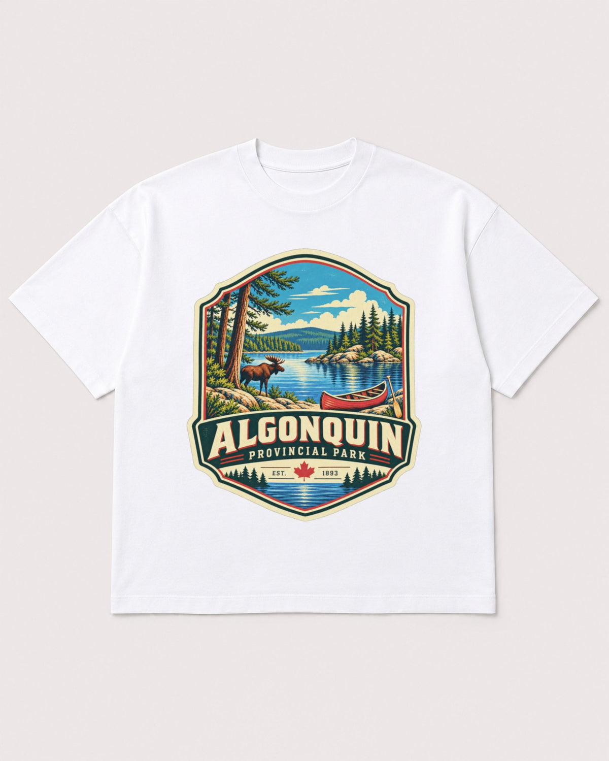 Mockup Boxy Heavyweight Tee White product