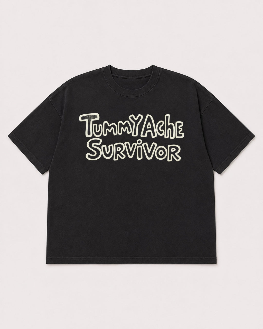 Mockup Boxy Heavyweight Tee Black product
