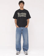 Mockup Boxy Heavyweight Tee Black male full-body 06