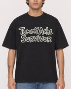 Mockup Boxy Heavyweight Tee Black male close-up 06