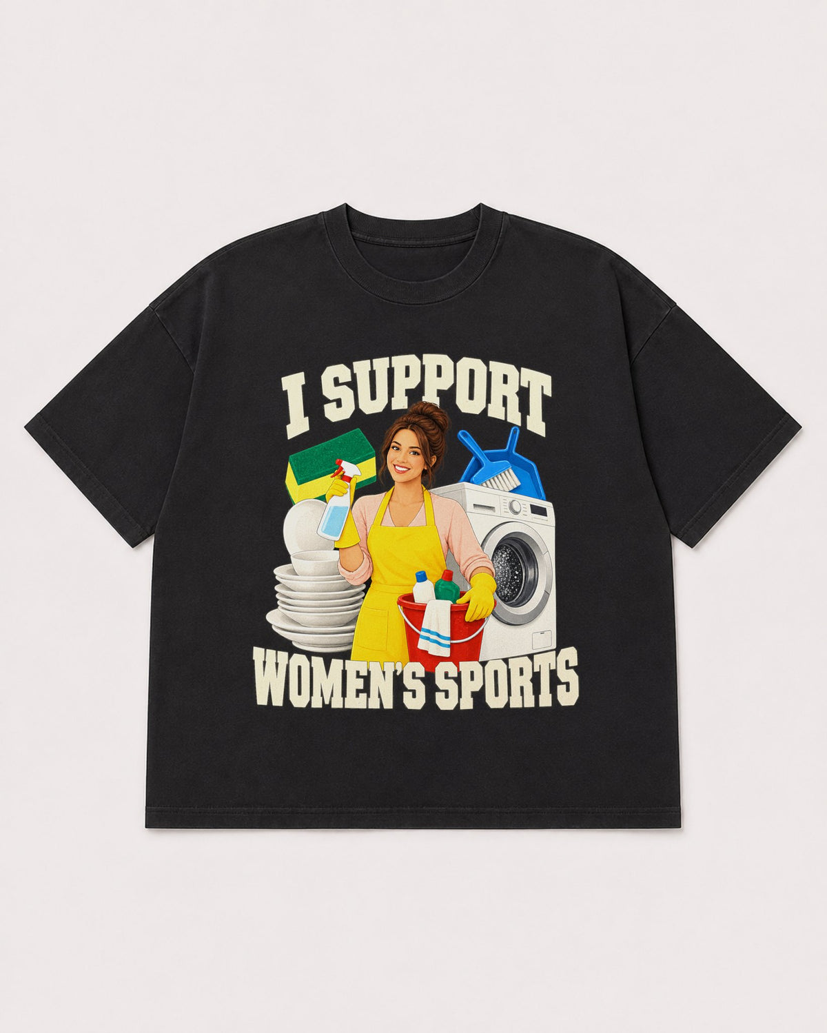 Mockup Boxy Heavyweight Tee Black product
