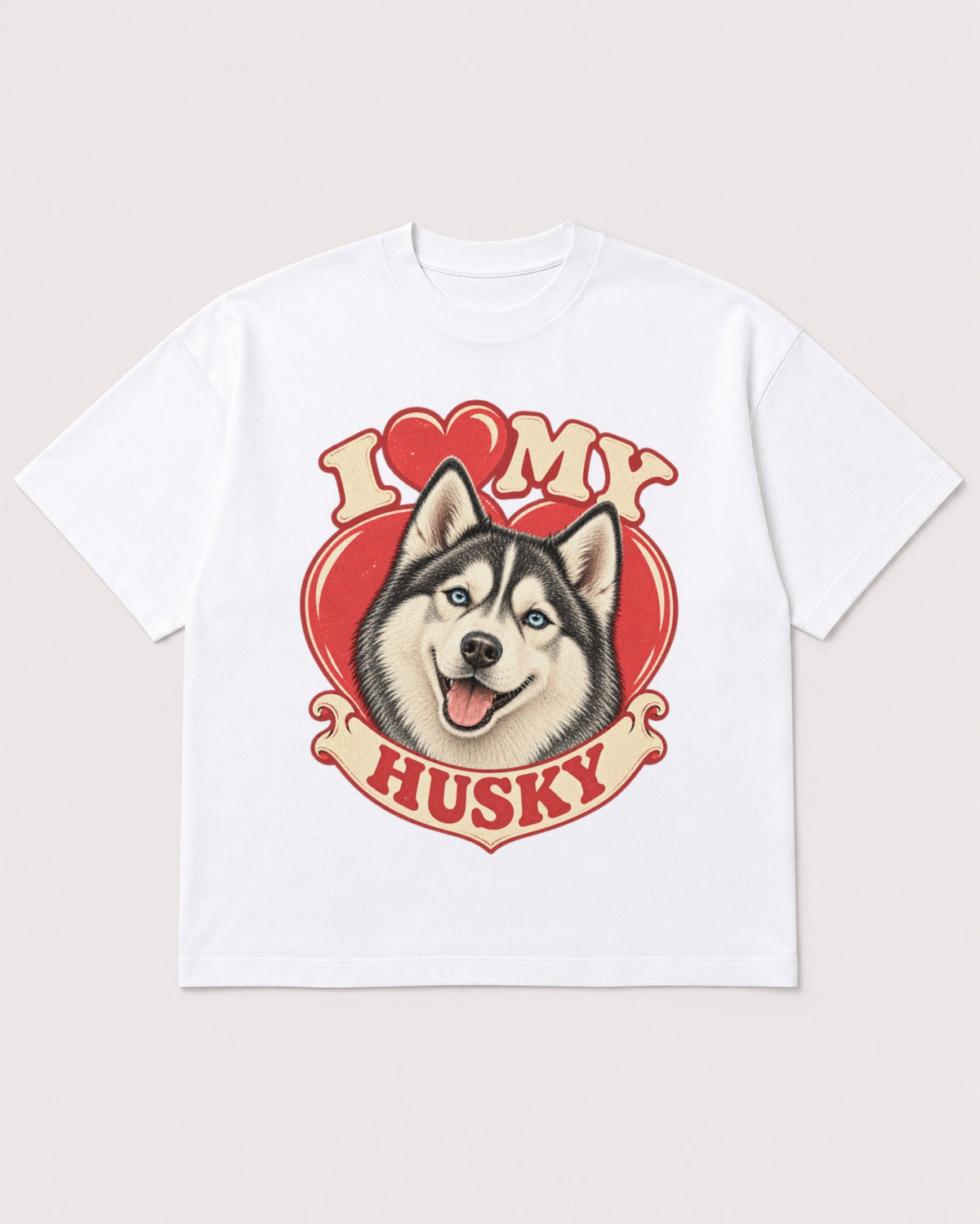 Mockup Boxy Heavyweight Tee White product