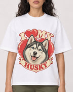 Mockup Boxy Heavyweight Tee White female close-up 07