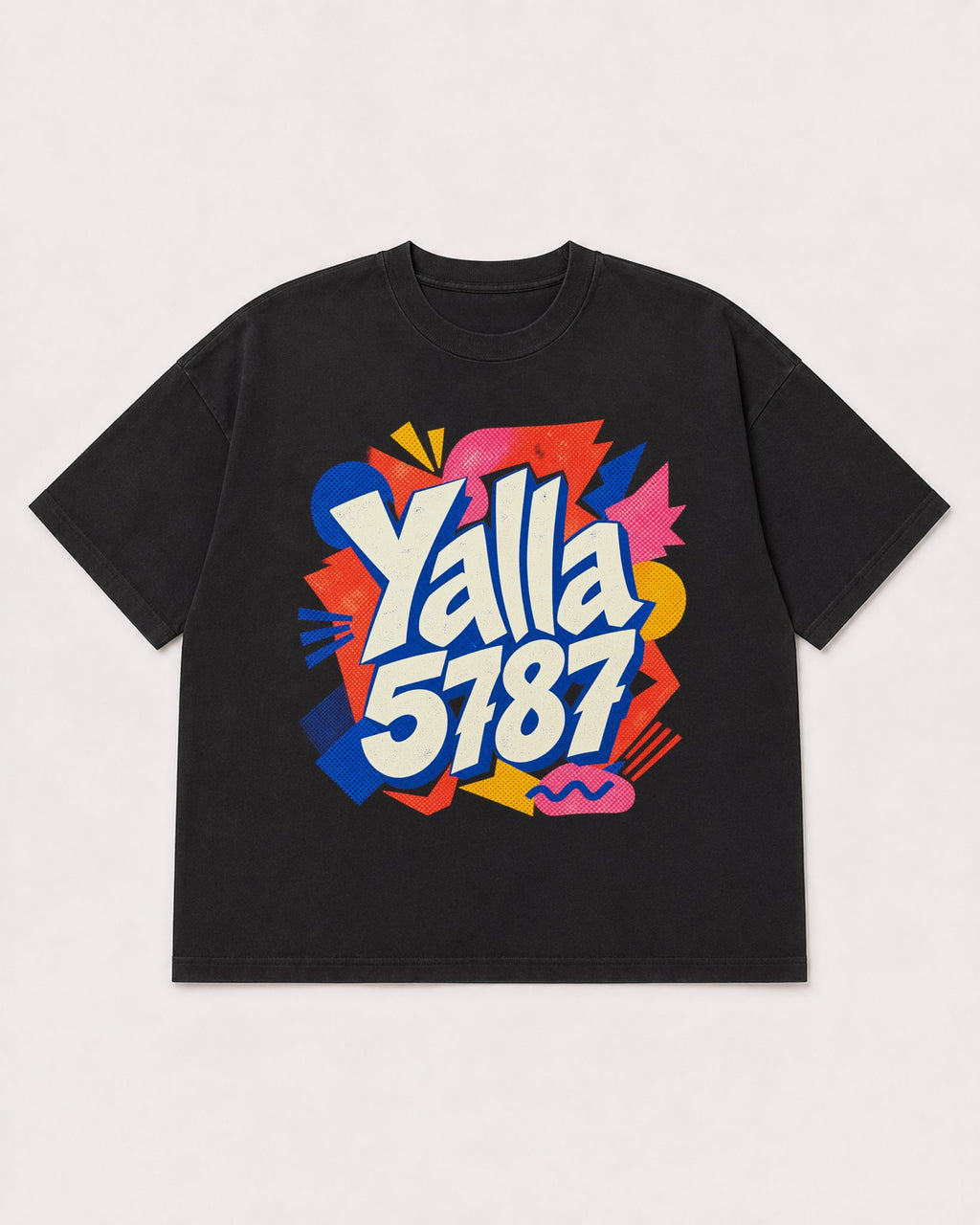 Mockup Boxy Heavyweight Tee Black product