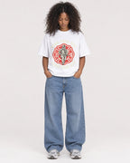 Mockup Boxy Heavyweight Tee White female full-body 05