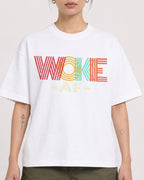 Mockup Boxy Heavyweight Tee White female close-up 12