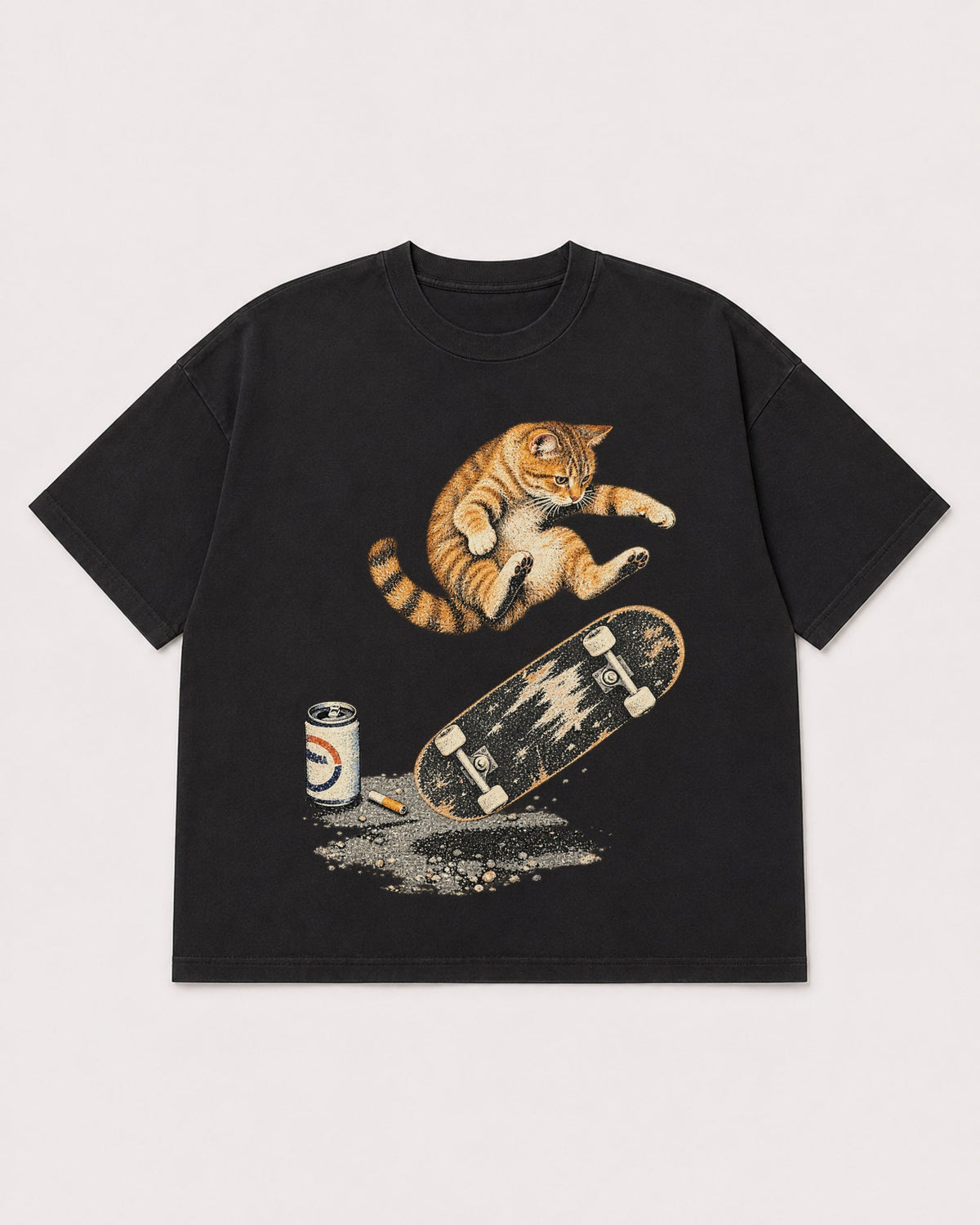 Mockup Boxy Heavyweight Tee Black product