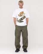 Mockup Boxy Heavyweight Tee White male full-body 39