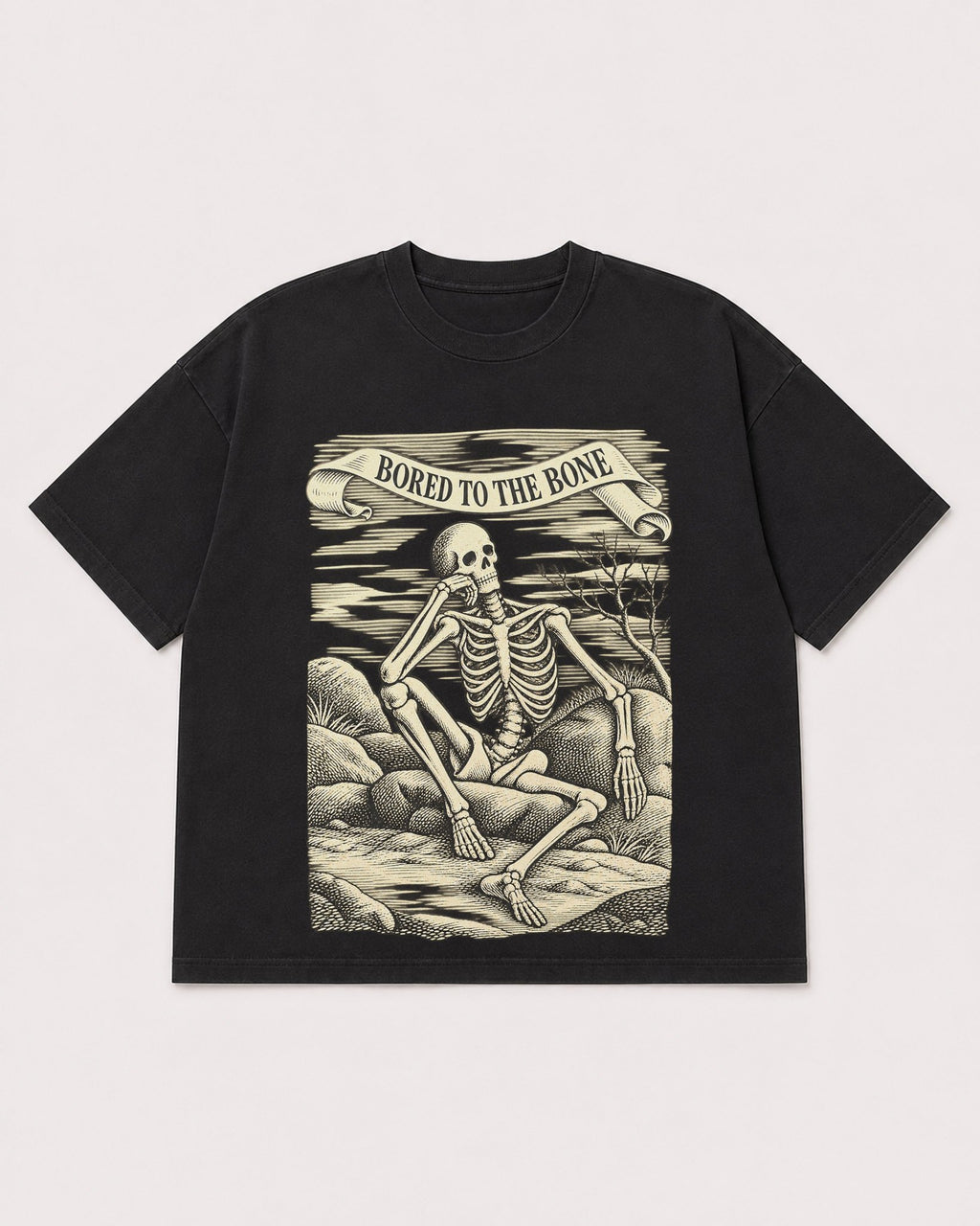 Mockup Boxy Heavyweight Tee Black product