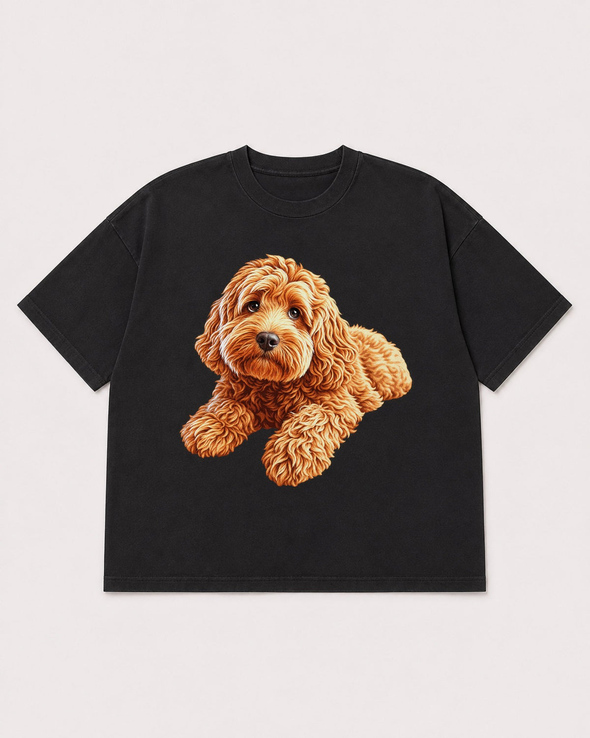Mockup Boxy Heavyweight Tee Black product