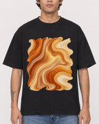 Mockup Boxy Heavyweight Tee Black male close-up 06
