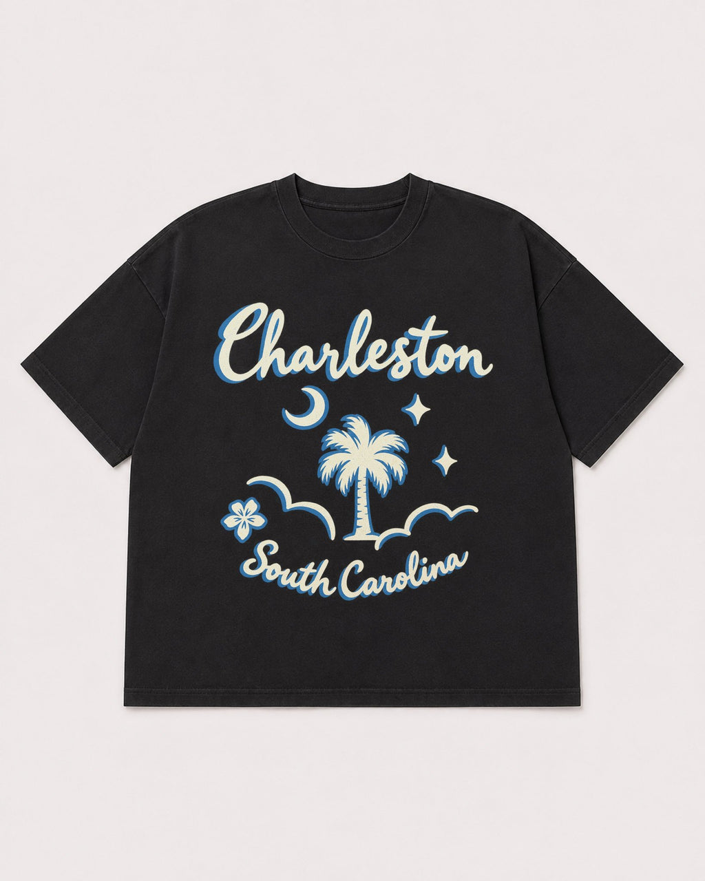Mockup Boxy Heavyweight Tee Black product
