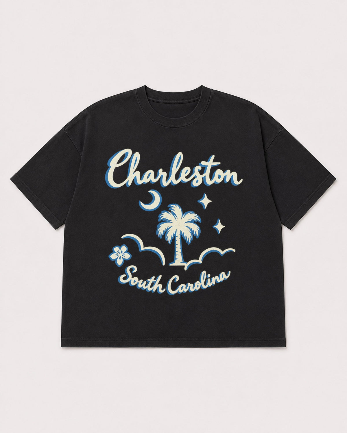 Mockup Boxy Heavyweight Tee Black product