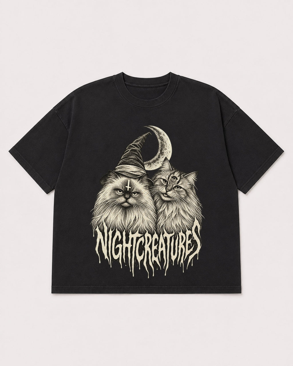 Mockup Boxy Heavyweight Tee Black product