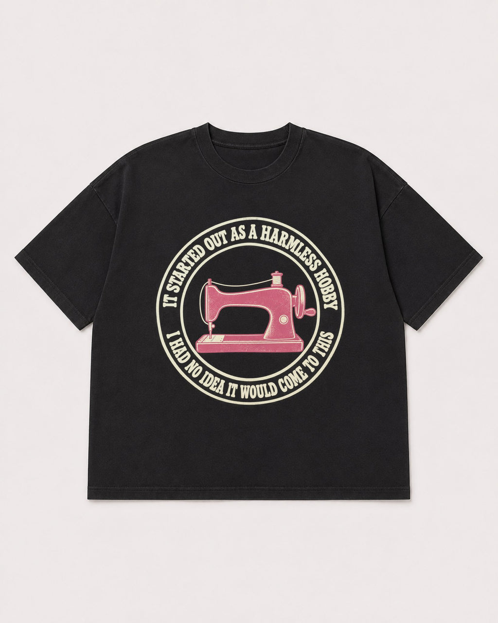 Mockup Boxy Heavyweight Tee Black product