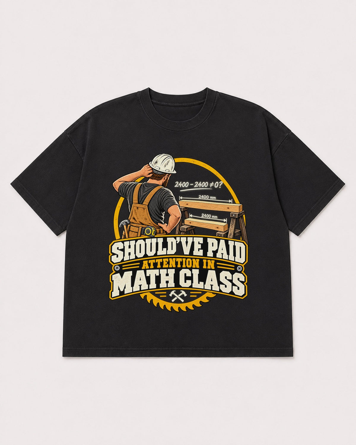 Mockup Boxy Heavyweight Tee Black product