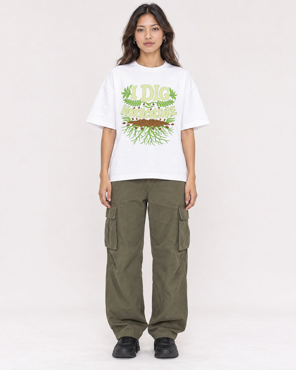 Mockup Boxy Heavyweight Tee White female full-body 02
