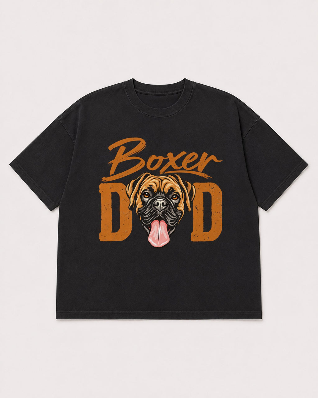Mockup Boxy Heavyweight Tee Black product
