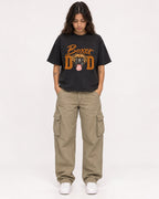 Mockup Boxy Heavyweight Tee Black female full-body 06