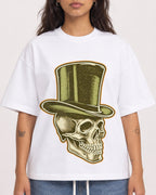 Mockup Boxy Heavyweight Tee White female close-up 06