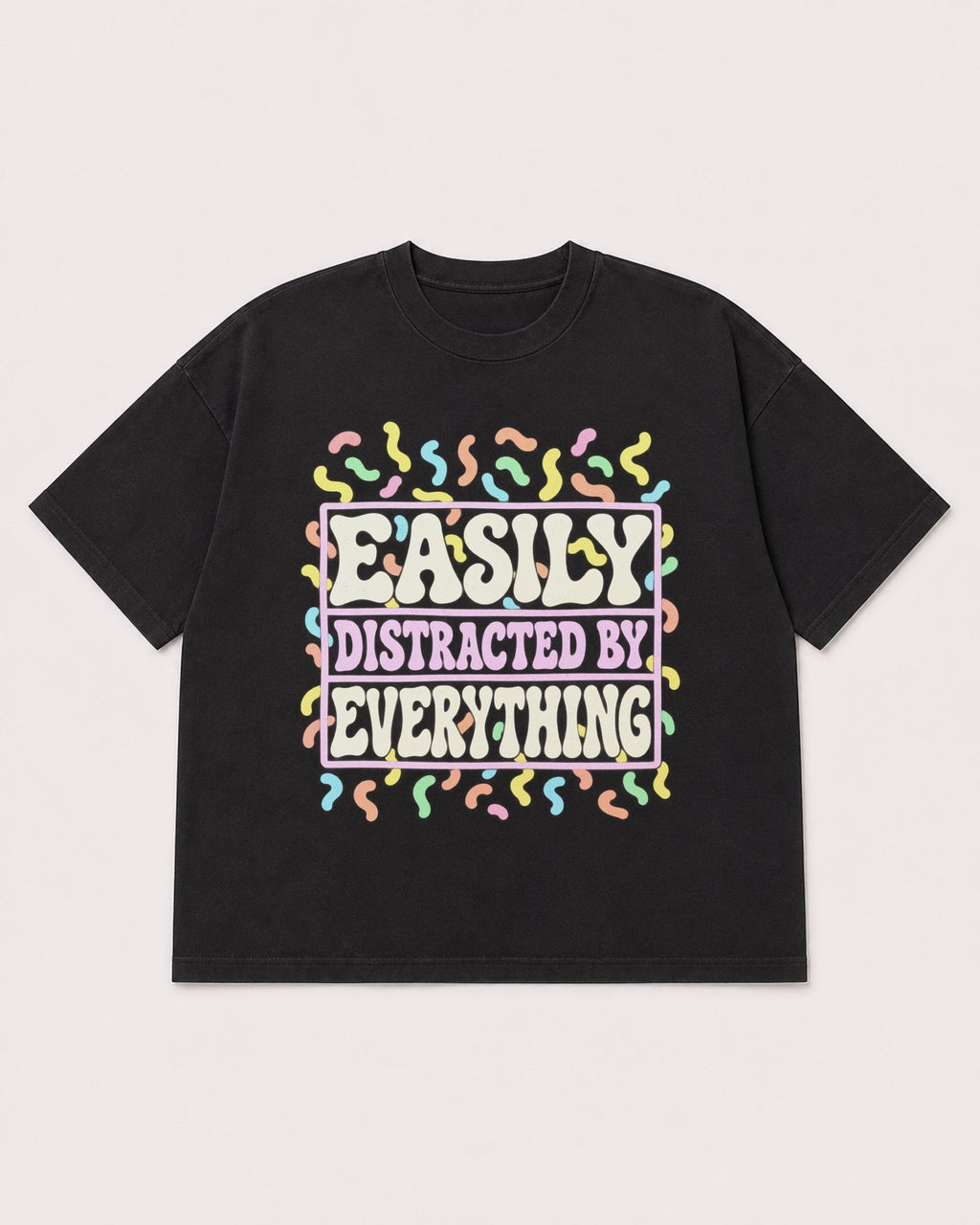 Mockup Boxy Heavyweight Tee Black product