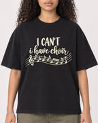 Mockup Boxy Heavyweight Tee Black female close-up 10