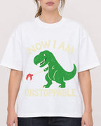 Mockup Boxy Heavyweight Tee White female close-up 29