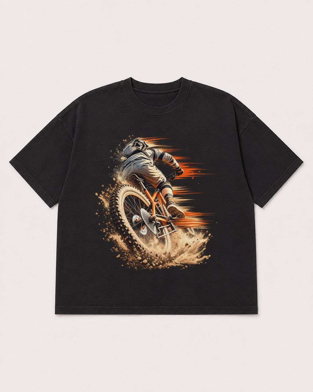Mockup Boxy Heavyweight Tee Black product