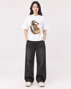 Mockup Boxy Heavyweight Tee White female full-body 03