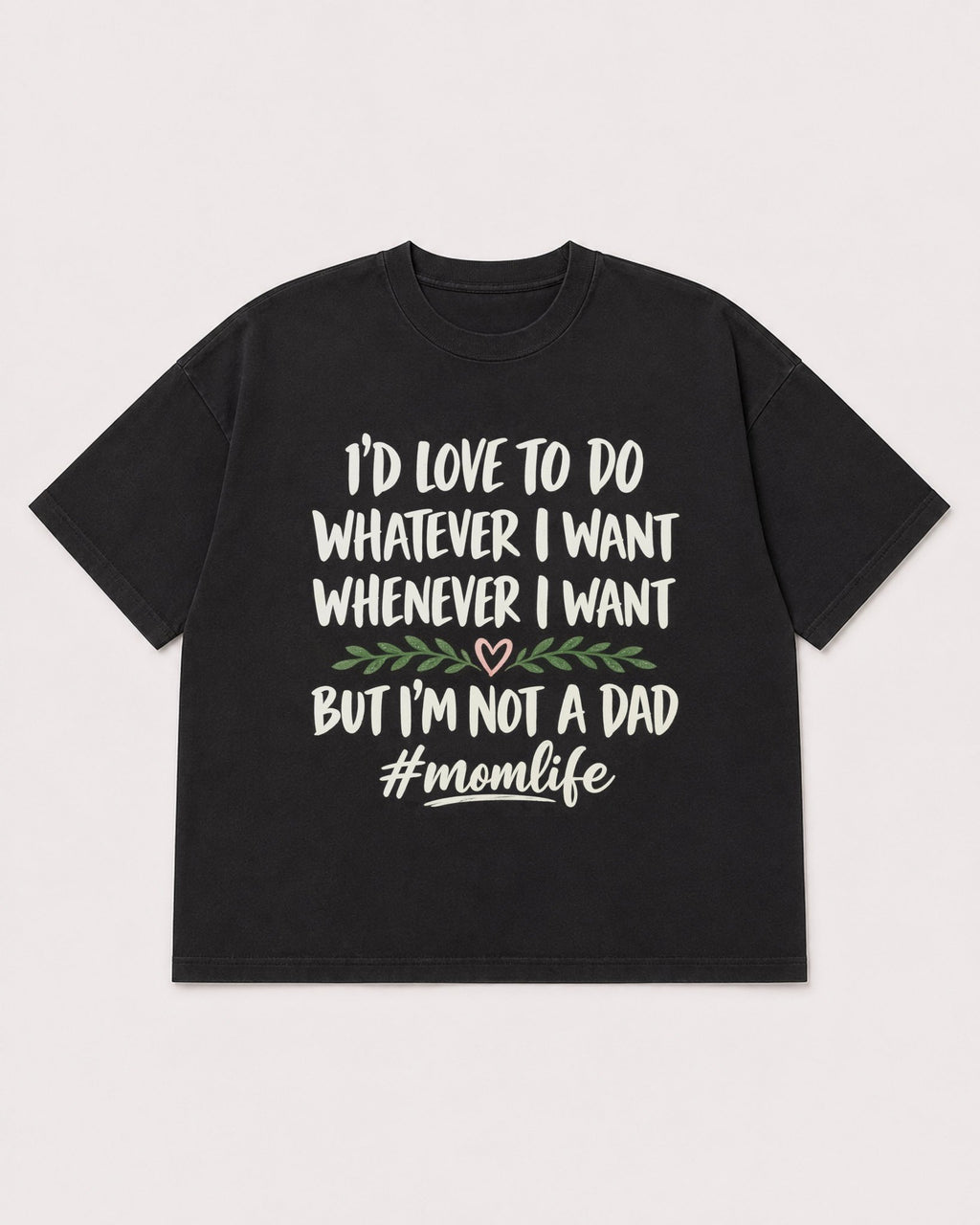 Mockup Boxy Heavyweight Tee Black product