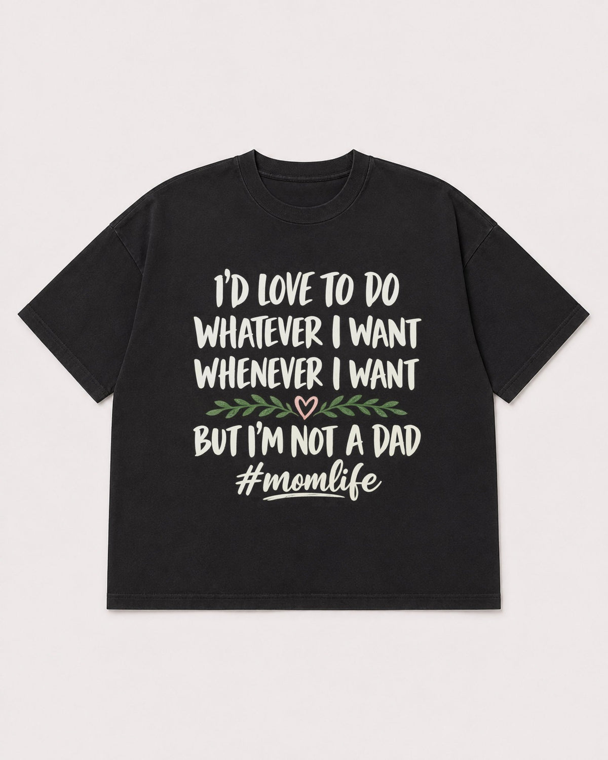 Mockup Boxy Heavyweight Tee Black product