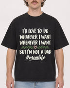 Mockup Boxy Heavyweight Tee Black male close-up 09