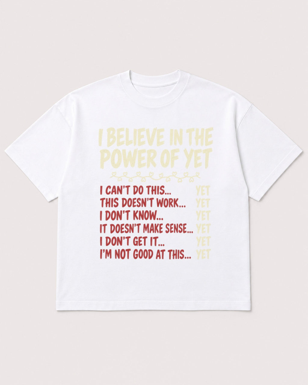 Mockup Boxy Heavyweight Tee White product
