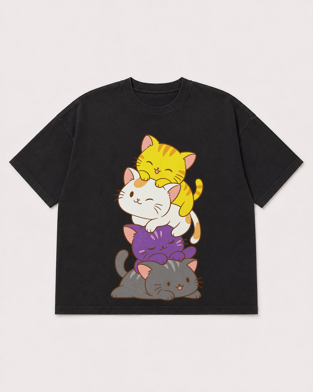 Mockup Boxy Heavyweight Tee Black product