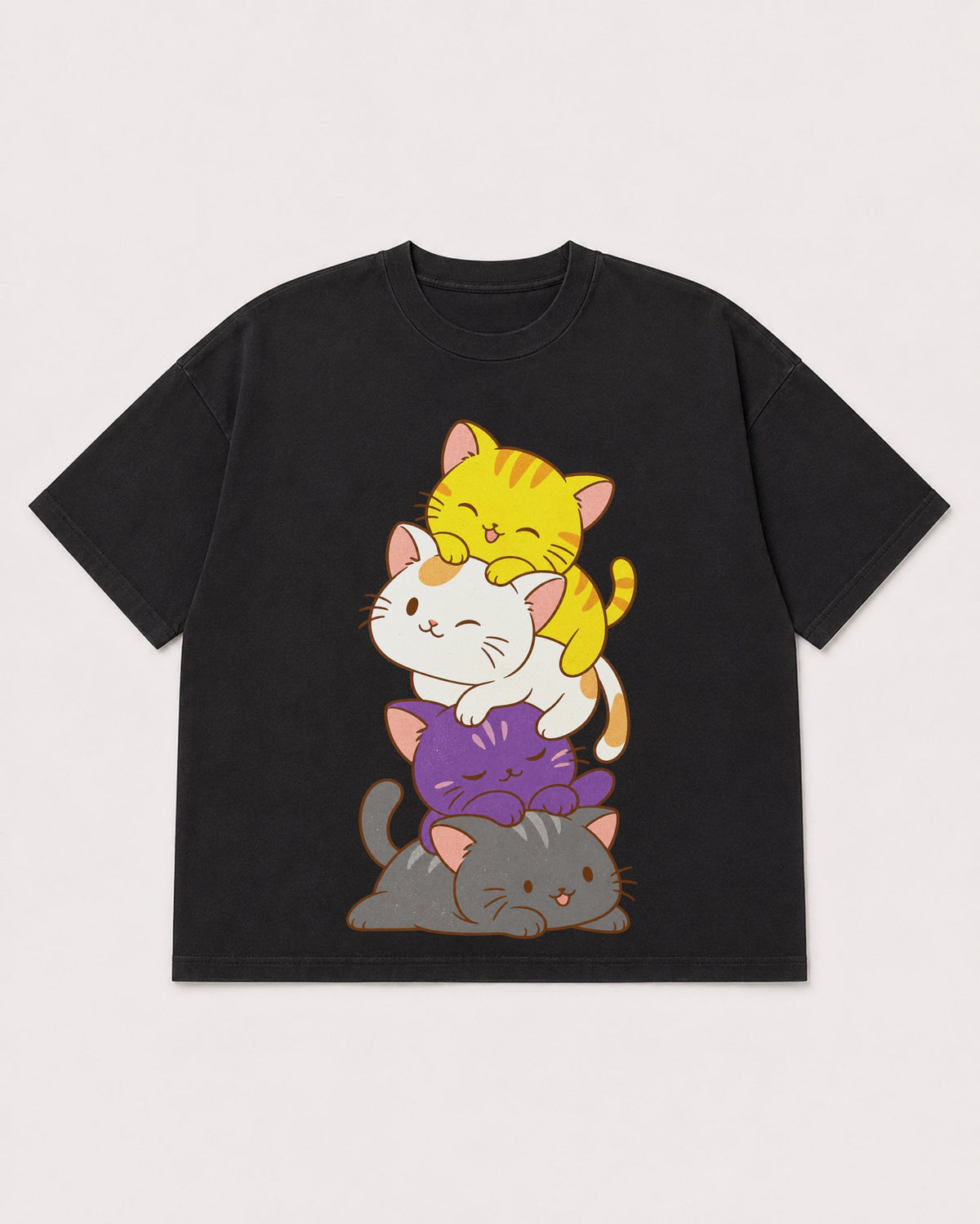Mockup Boxy Heavyweight Tee Black product