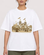 Mockup Boxy Heavyweight Tee White female close-up 17