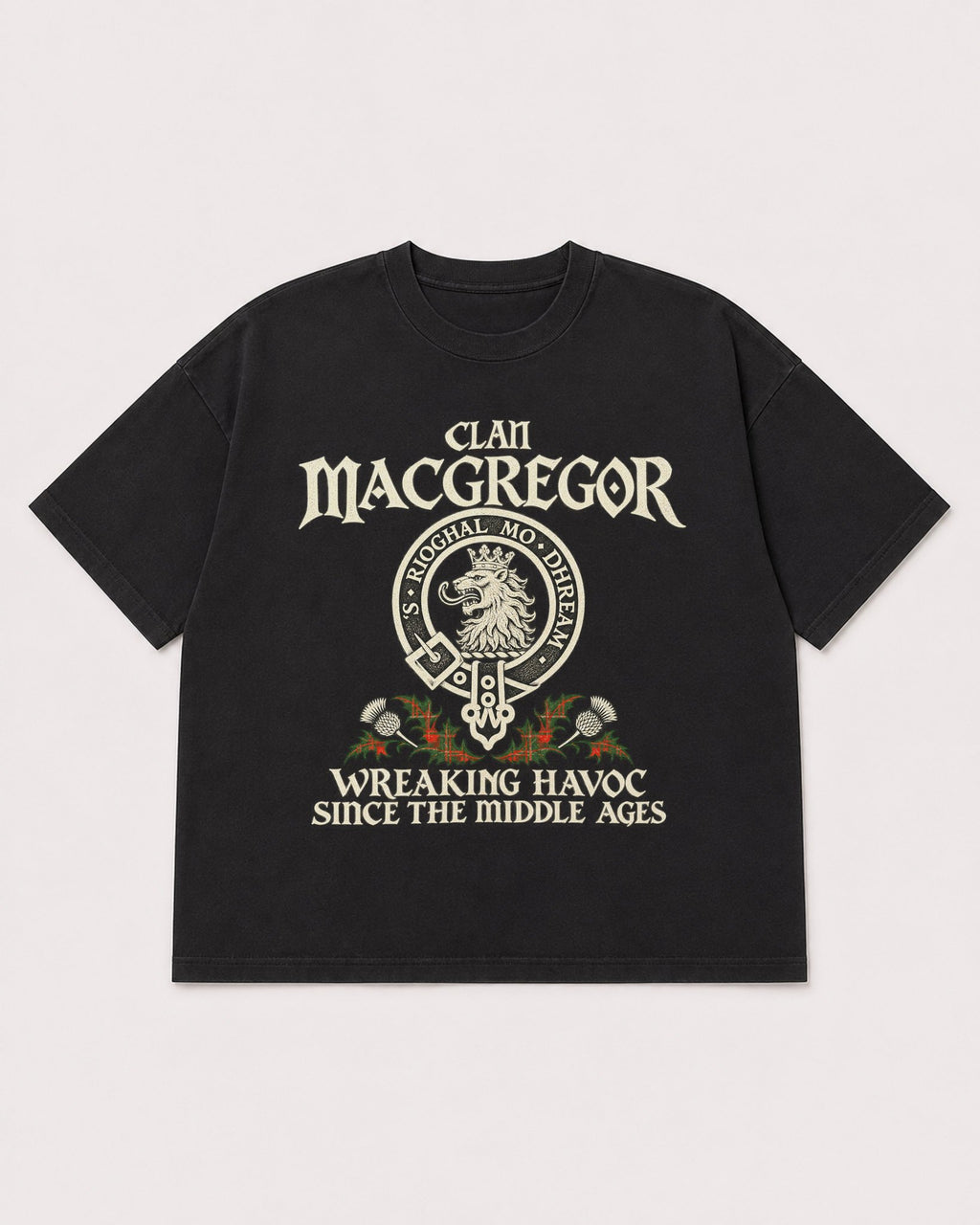 Mockup Boxy Heavyweight Tee Black product