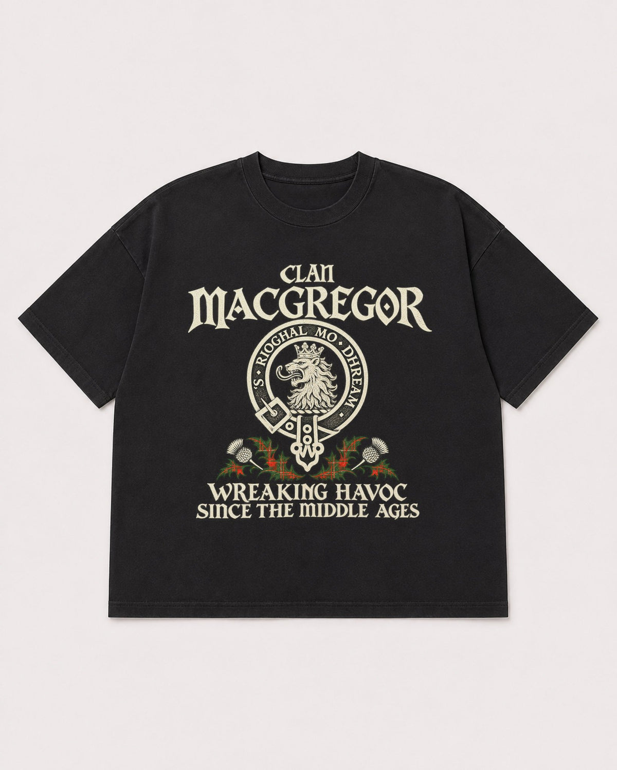 Mockup Boxy Heavyweight Tee Black product