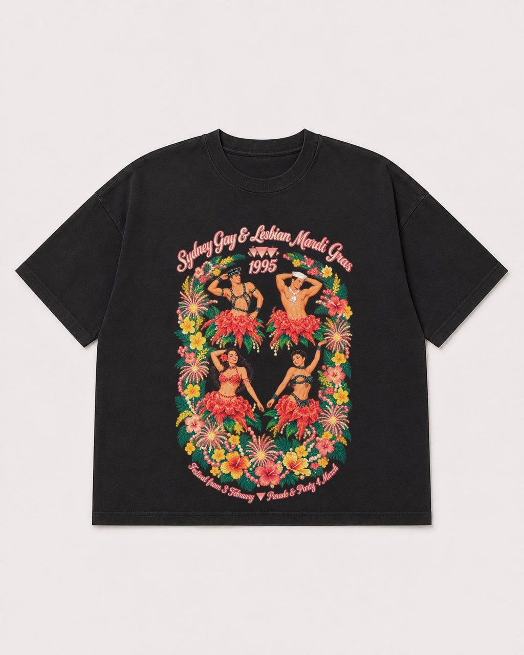 Mockup Boxy Heavyweight Tee Black product