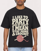 Mockup Boxy Heavyweight Tee Black male close-up 05
